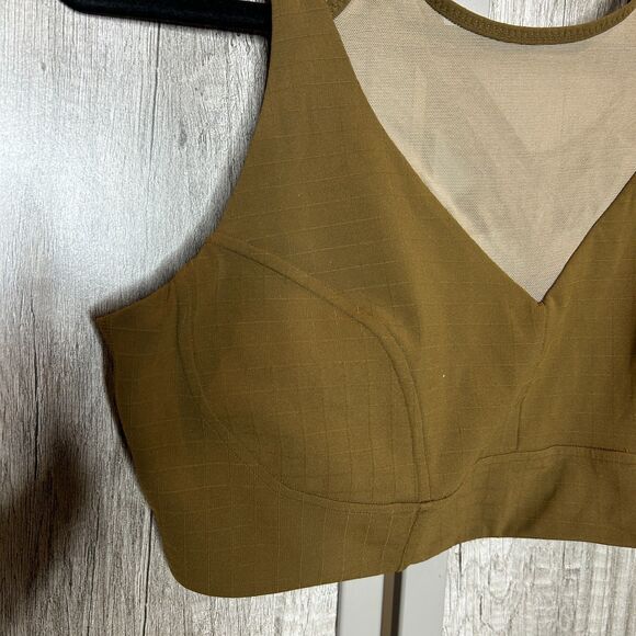 Lululemon LAB Mesh Sports Bra High Neck Crossback Straps Size 12 - Picture 6 of 6